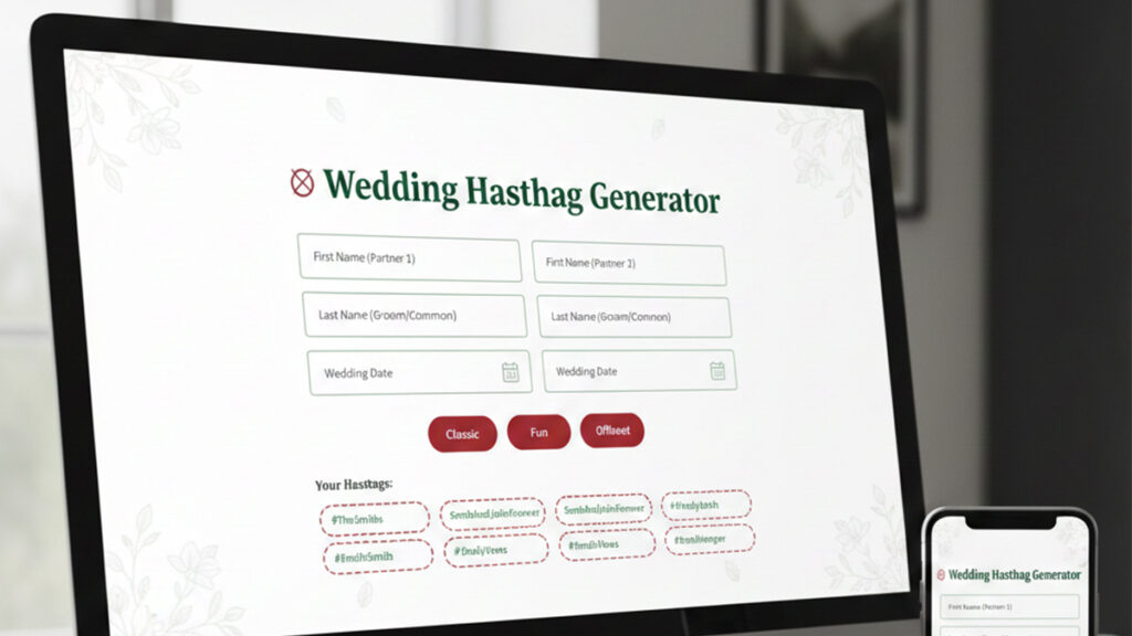 wedding hashtag generator 